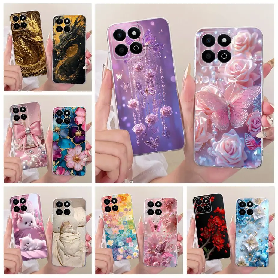 Para Honor X7C funda ALT-LX2 nueva funda pintada colorida funda de teléfono de silicona suave para Honor 200 Smart 200Smart X 7C HonorX7C Fundas