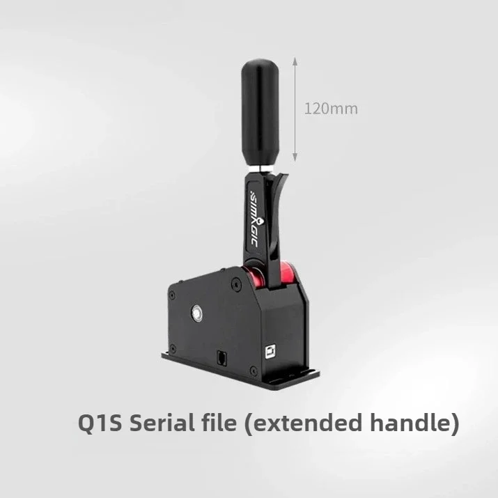 Simagic Q1S Palanca de cambios secuencial Juegos de carreras de PC SRS Palanca de cambios secuencial USB Freno de mano-Longitud extendida 78 mm-120 mm - imagen 2
