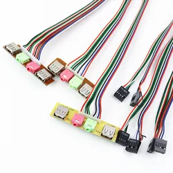Panel Frontal USB PC – 2 Puertos y Jack Audio para Auriculares y Micrófono