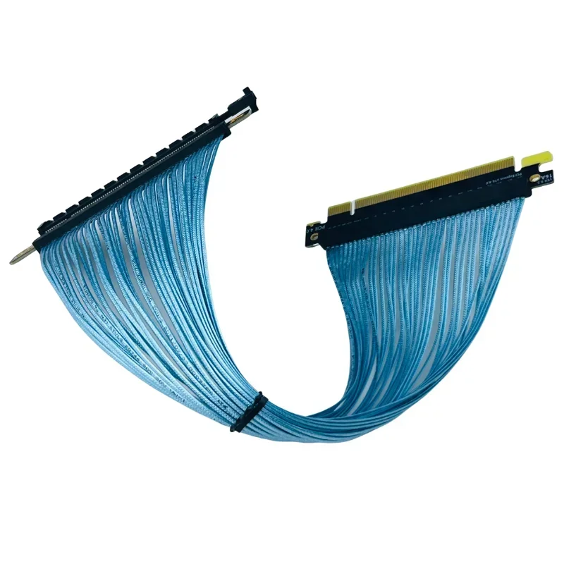 Cable de extensión de tarjeta gráfica GPU PCIE 4,0 X16 PCIe 4,0 32GB \ S Gen4 adaptador de Cable plateado para tarjeta de vídeo 3090 para servidor AI - imagen 5