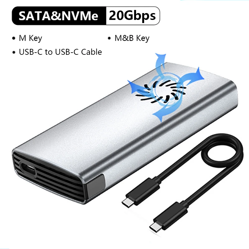UTHAI M15 Caja SSD M.2 USB 3.1 NVMe/SATA 10 Gbps Portátil - imagen 5