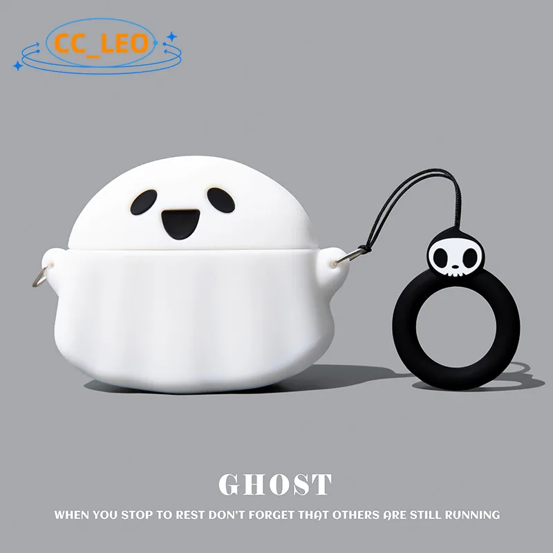 for Sennheiser ACCENTUM Open Case 3D Cartoon Robot Cute Ghost Sennheiser ACCENTUM Open Silicone Soft Case Protective Sleeve - imagen 4