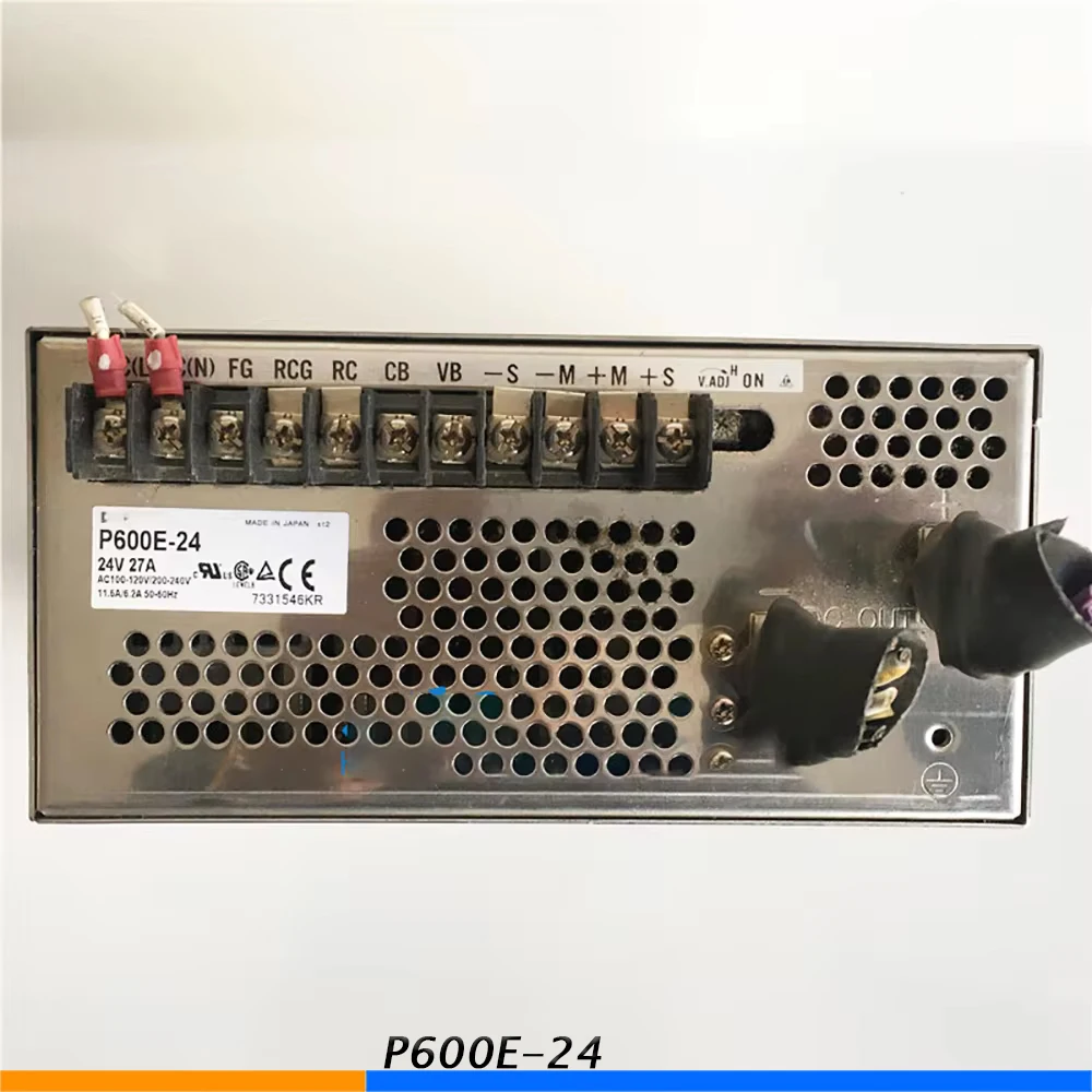 P600E-24 Fuente de alimentación conmutada de desmontaje original 24V/27A (P600-24 común)