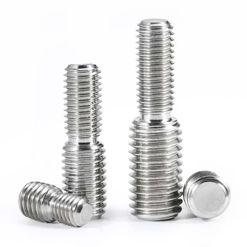 Tornillos reductores M4 M5 M6 M8 M10 M12 M16, convertidor adaptador de cámara, conversión de perno de acero inoxidable 304, tornillo sin cabeza de doble punta - imagen 4