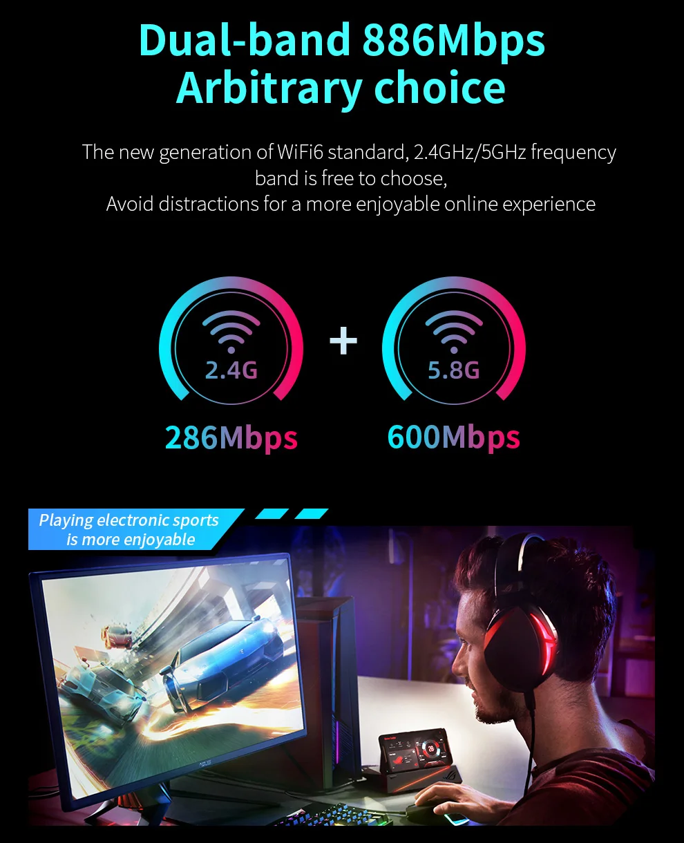 Adaptador Comfast AX900 PCI-E BluetoothT 5,4 Wifi 6 tarjeta de red inalámbrica adaptador de doble banda 2,4G/5G para ordenador portátil Win10/11 - imagen 3