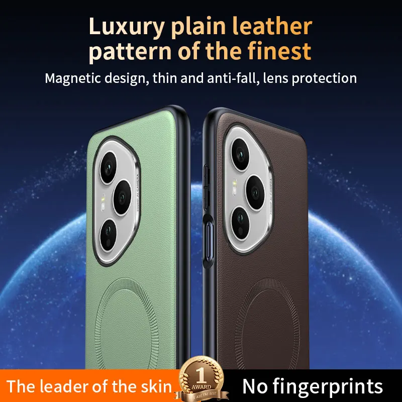 Para Honor 400 Pro funda protectora de cuero magnética para Honor 400 Pro alta calidad antihuellas antideslizante PC + TPU - imagen 5