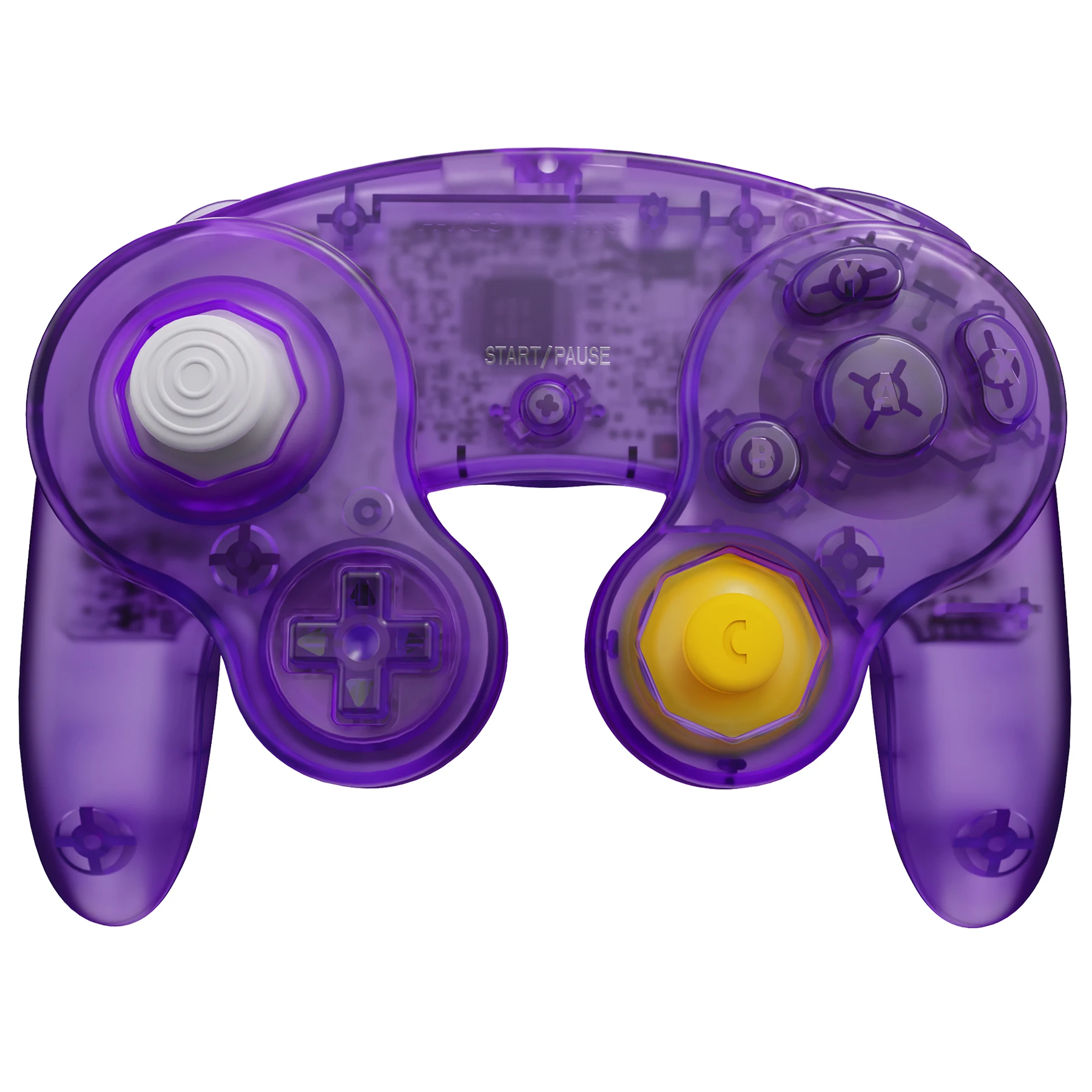 eXtremeRate Faceplate Backplate for Nintendo GameCube Controller, Custom Housing Shell Cover with Buttons - Clear Series - imagen 5