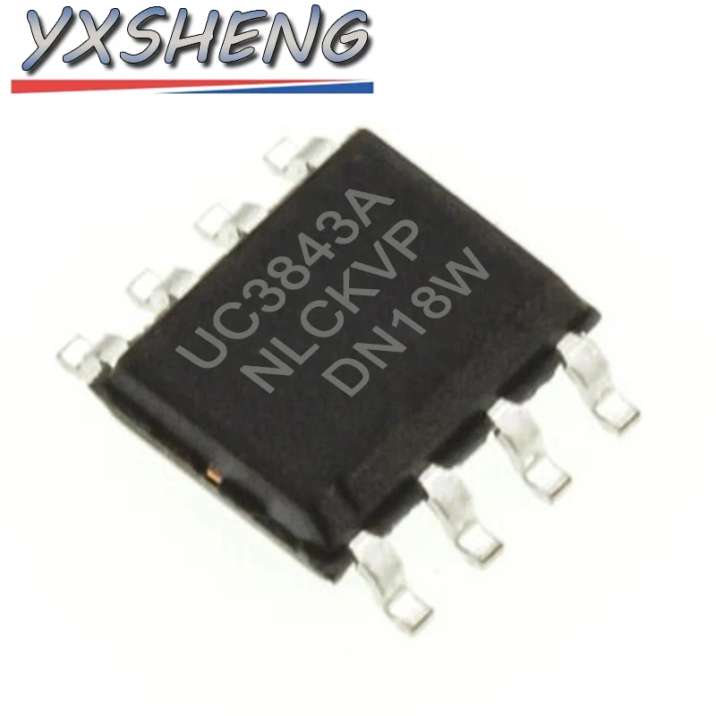 10 Uds UC3842 UC3843 SOP-8 UC3842A UC3842A 3842A 3843A controlador de interruptor SMD Chip de potencia IC - imagen 3