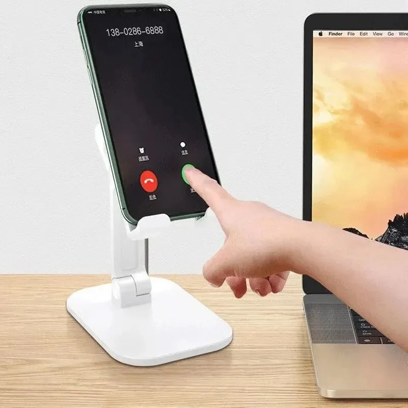 Soporte de escritorio para teléfono móvil, soporte para iPhone, iPad, tableta, Flexible, plegable, perezoso, ajustable, para teléfono inteligente en vivo - imagen 5
