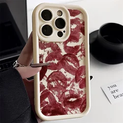 Funda OPPO Lujo Labios Rojos Sexy para A3 A5 A16 A17 A53 A54 A55 A58