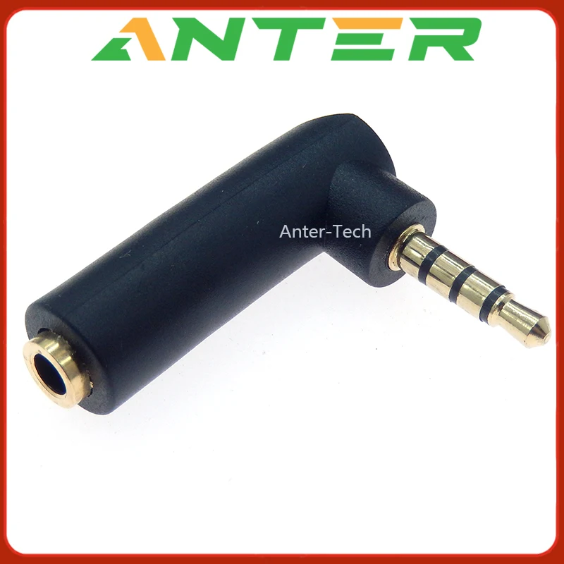 Conector chapado en oro, conector hembra de ángulo recto de 2,5/3,5 a 3,5mm, 2/3 polos macho, conector adaptador de Audio estéreo en forma de L, 1 ud. - imagen 4