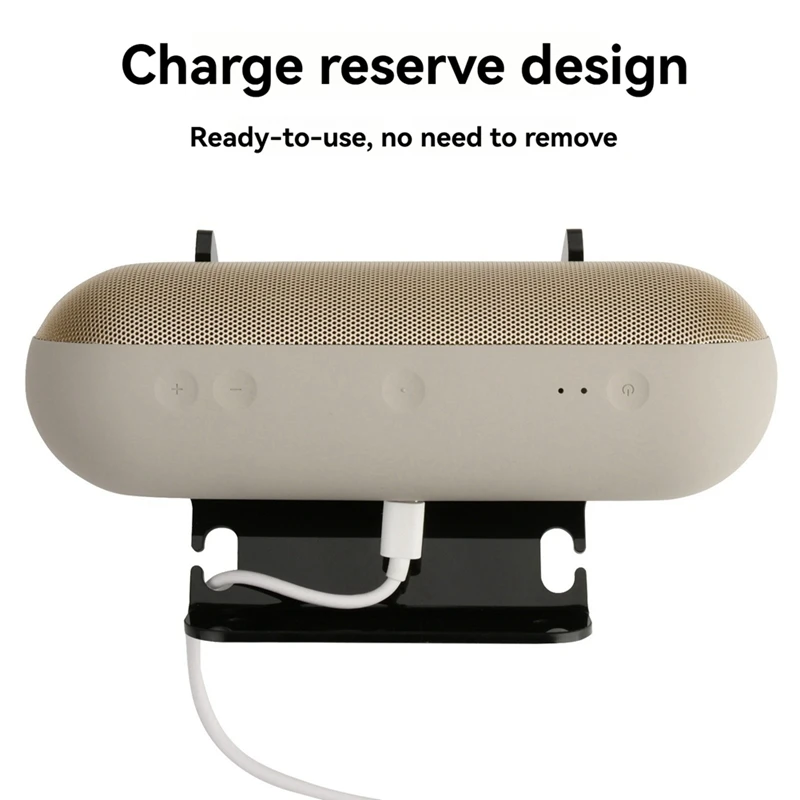 Top-For Beats Pill 2024 Audio montaje en pared altavoz acrílico montaje en pared estante flotante soporte Horizontal montado en la pared - imagen 3