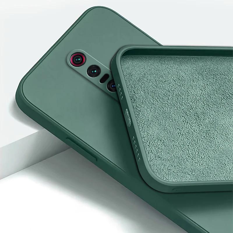 Funda de silicona líquida cuadrada Original para Xiaomi Mi 9T Redmi K20 Pro lente de cámara protectora suave bonita funda trasera de teléfono Mi9T 9TPro - imagen 4