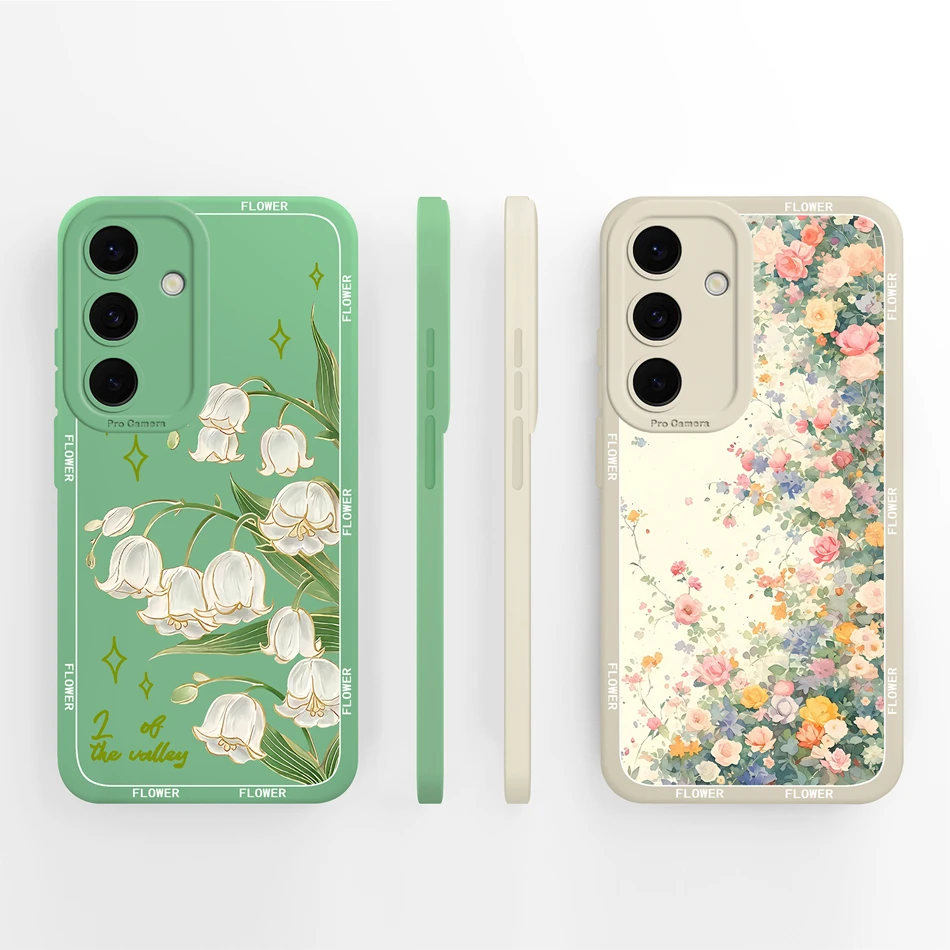 Para Samsung Galaxy S25 FE Plus Ultra Edge Funda trasera de fresa para Samsung S 25 Funda Protector de teléfono de silicona líquida suave - imagen 5