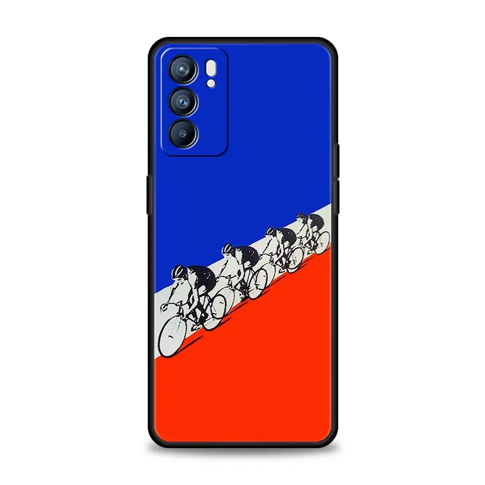 Funda de teléfono para Oppo Reno13 Reno12 Reno11 F Reno10 Pro A54 A53 A95 A76 A74 A57 A98 A80 A79 5G A78 4G, funda para bicicleta francesa - imagen 3