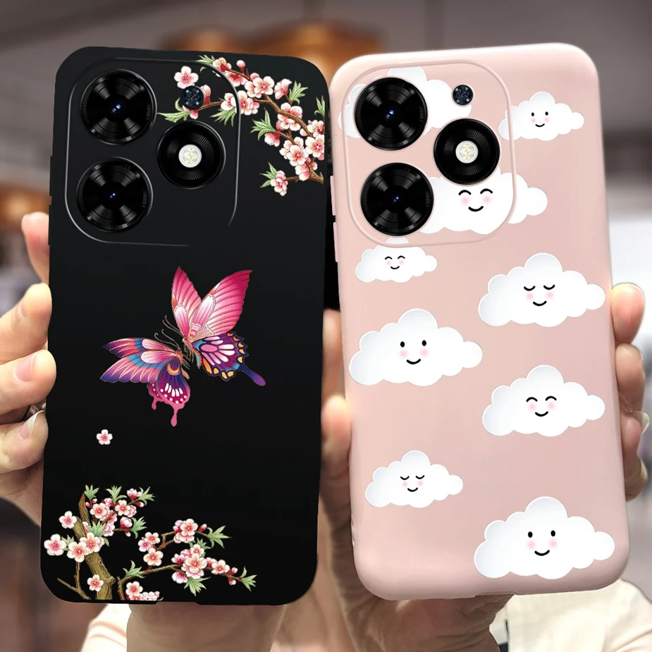 Para Infinix Smart 8 funda X6525 lindo dinosaurio cubierta de dibujos animados a prueba de golpes funda de teléfono para Infinix Smart 8 Smart8 parachoques de silicona suave - imagen 3