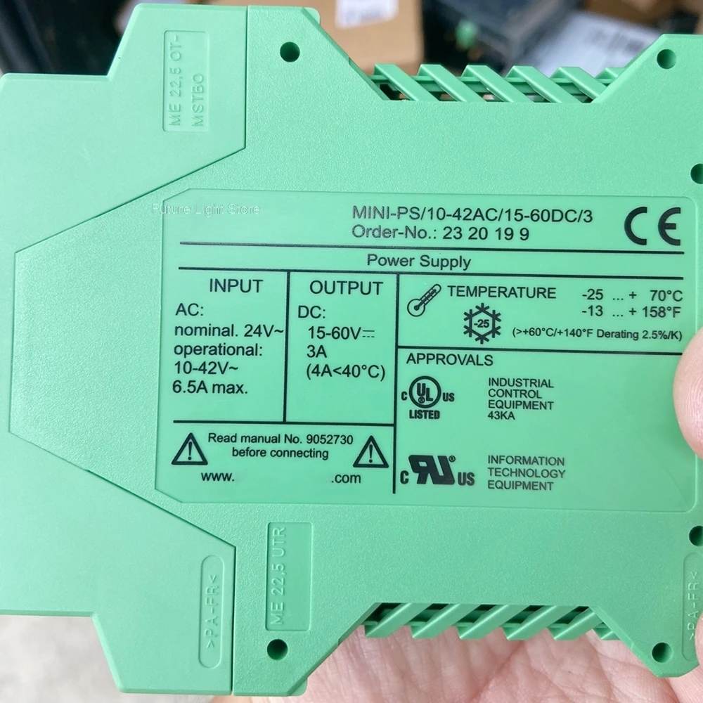 Para módulo de alimentación Phoenix MINI POWER MINI-PS-10-42AC/15-60DC/3 2320199 - imagen 4