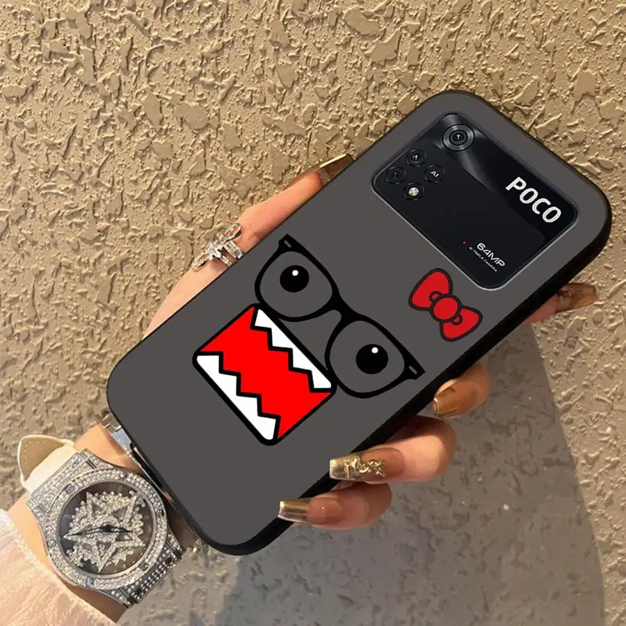 Funda de teléfono suave negra para Xiaomi Poco M5 X3 X4 X5 X7 Pro F1 C61 C71 C40 C50 M3 M4 M7 Pro C75 F3 emoticones de pareja de dibujos animados - imagen 3