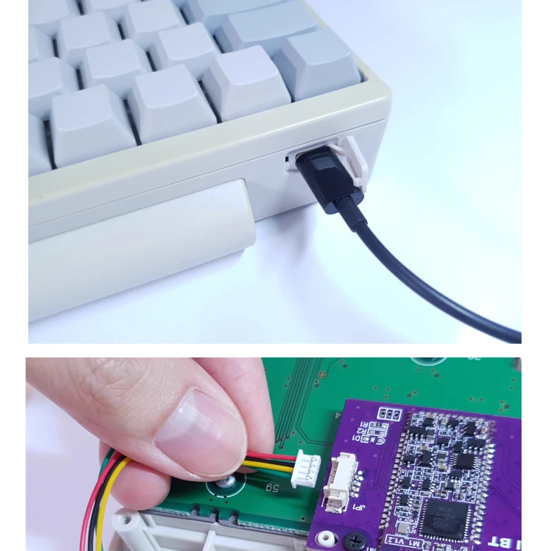 HHBKB-teclado profesional BT con condensador estático, Kit de modificación de tres modos, Bluetooth 2,4G, inalámbrico, uno a muchas mandos de conmutación - imagen 5