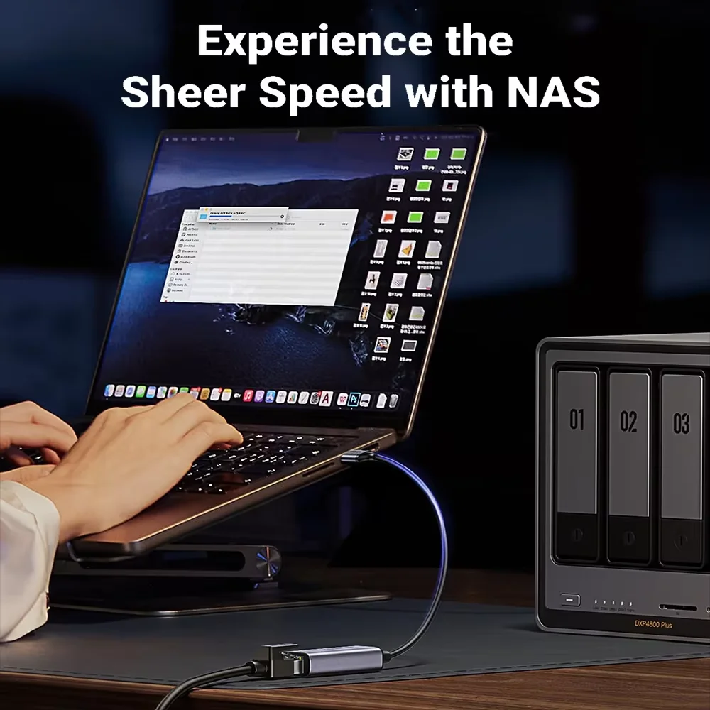 Tarjeta de red USB 3,0 tipo C a RJ45, 5000Mbps, adaptador 5G, convertidor Gigabit Ethernet, Lan Hub para PC, portátil, Windows 8,1/10/11 - imagen 4