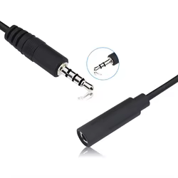 Nuevo conector auxiliar macho hembra de 3,5mm, 3 pines, 4 pines, 0,3 m, 1m, Cable de extensión de Audio, línea de cabeza auxiliar, Cable de Audio estéreo Diy de 3,5mm