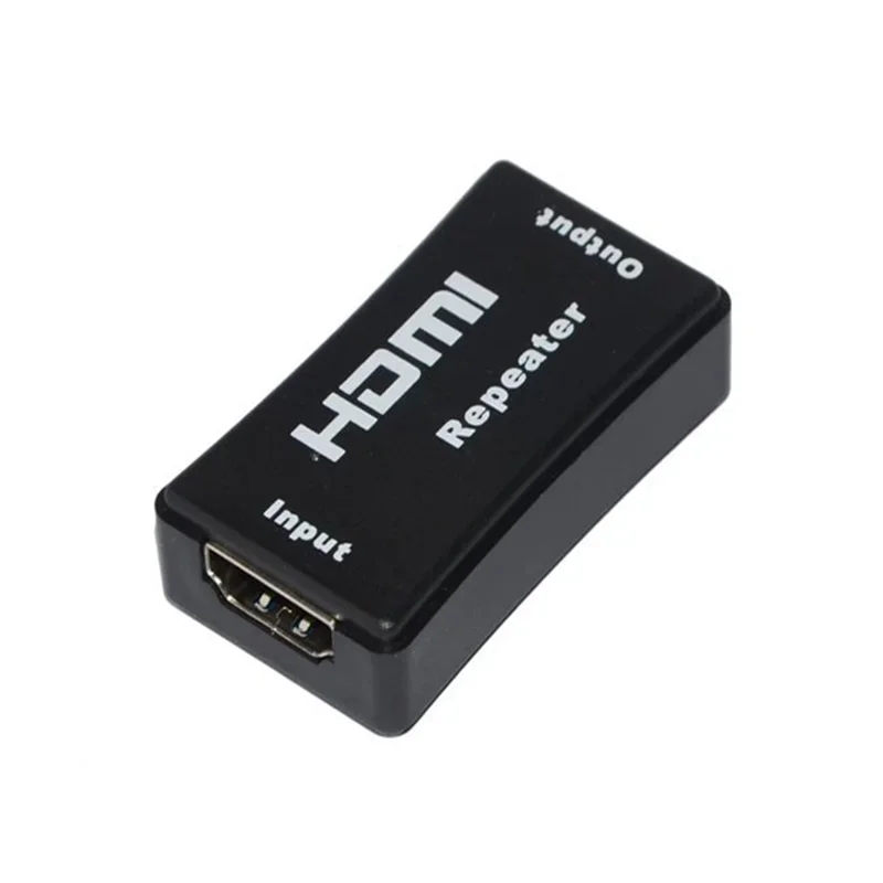 Repetidor HDMI de tamaño pequeño extensor amplificador HDMI 130 pies 40M 720p 1080p 1,65G bps interruptor Plug and Play