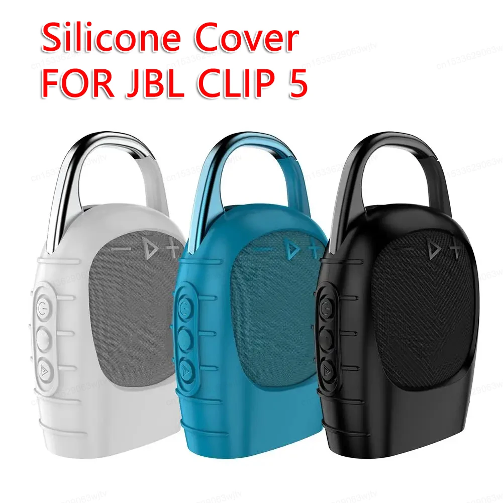 Funda de silicona a prueba de golpes para altavoz, funda protectora para JBL Clip 5