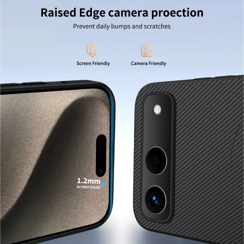 Funda magnética para Tecno Spark Go 5G Hot 60i sensación de piel fibra de carbono PC texturizada anticaída cubierta a prueba de golpes para Tecno Hot 60 i - imagen 4