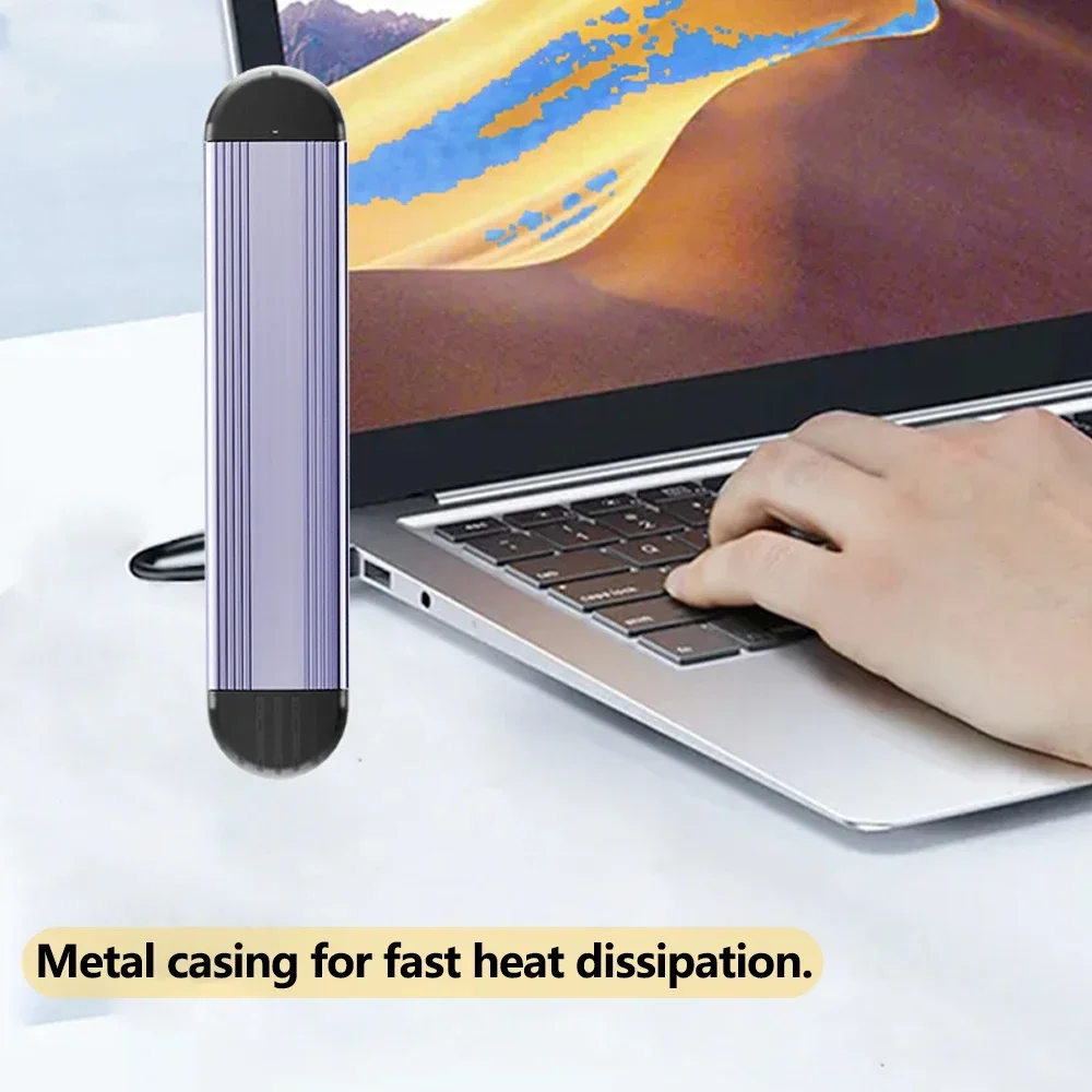 Funda M2 SSD de 10Gbps para M.2 NVMe NGFF SATA SSD, adaptador de carcasa USB 3,2 Gen2 USB C, caja externa compatible con cubierta de Metal M2 - imagen 2