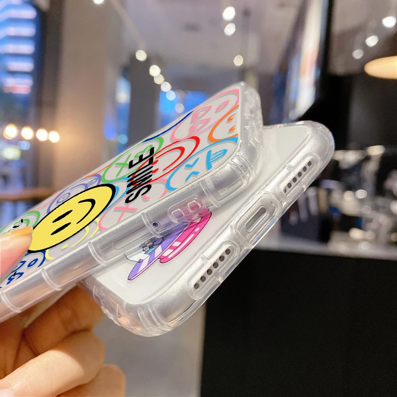 Fundas de silicona pintadas con etiqueta de moda para Iphone 11 12 13 14 15 Pro Max XR 7 8 Plus X Xs Max 6 6s SE 2022 2020 12 Mini Funda - imagen 5
