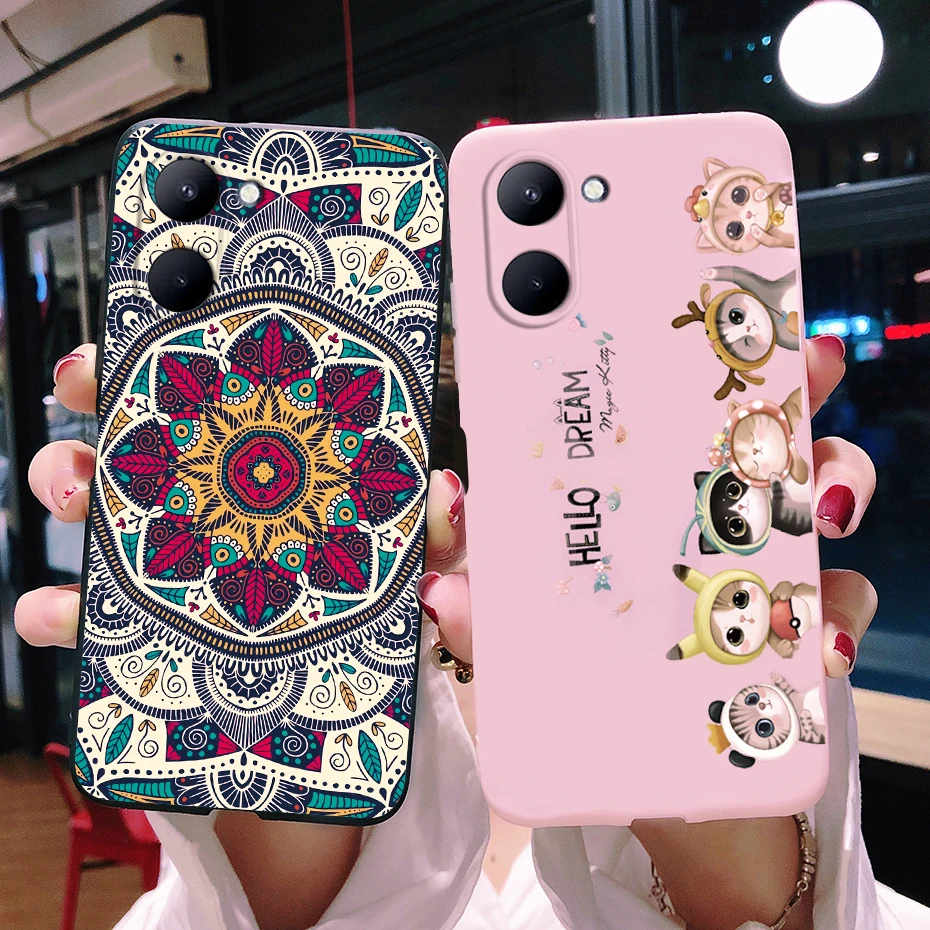 Para Realme C33 4G funda RMX3624 Linda funda trasera de astronauta funda de teléfono de silicona suave TPU para Oppo Realme C33 C 33 RealmeC33 parachoques - imagen 4