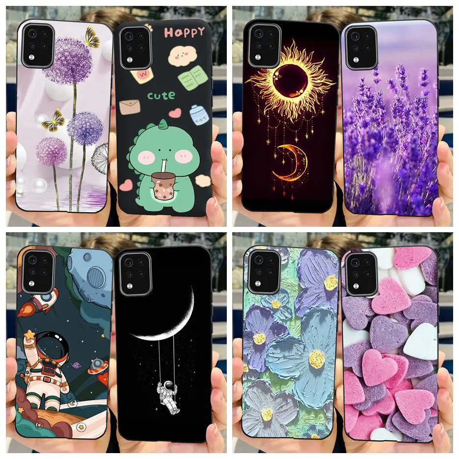 Para LG K42 funda LM-K420 LM-K420H funda pintada de lujo funda de teléfono de silicona suave TPU para LG K42 K 42 LGK42 contraportada 6,6 ''Fundas