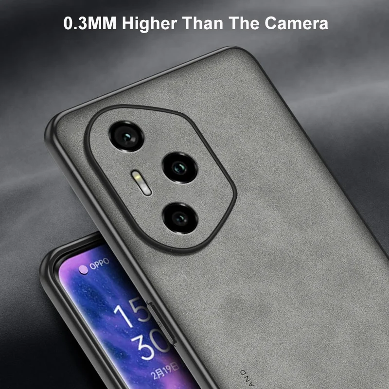 Para Honor 300 Pro funda de lujo de cuero PU funda de teléfono para Honor 300 Ultra Honor300 Pro contraportada mate silicona protección completa - imagen 5