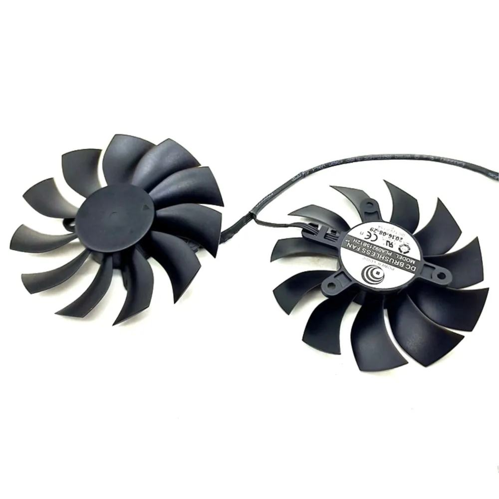 Para EVGA GTX1080TI SC GTX 1080 Ti edición negra SC2 ventilador tarjeta gráfica refrigeración 2 unids/lote PLA09215B12H 12V 0.55A 86mm 4 pines - imagen 3