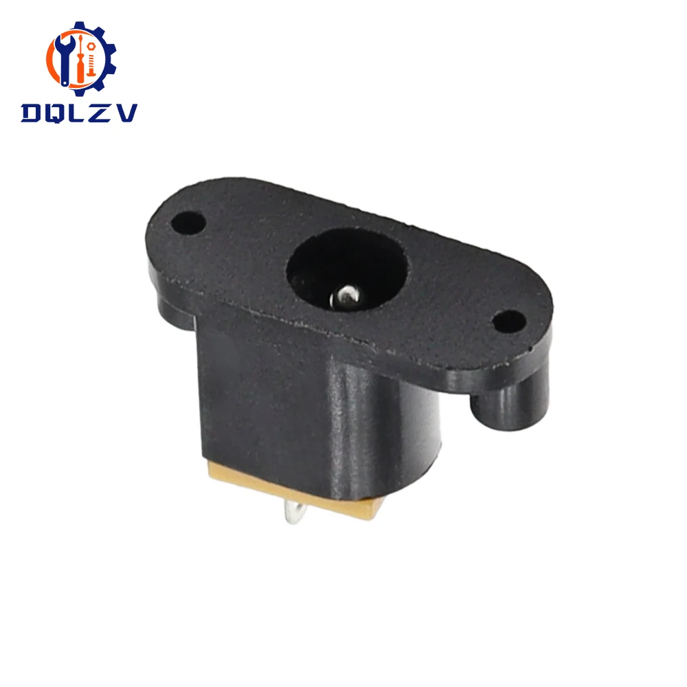 Conector de fuente de alimentación de CC, conector hembra de 5,5x2,1mm, 5,5x2,1mm, adaptador de enchufe Jack de montaje en Panel de 3 pines, DC-018 - imagen 4