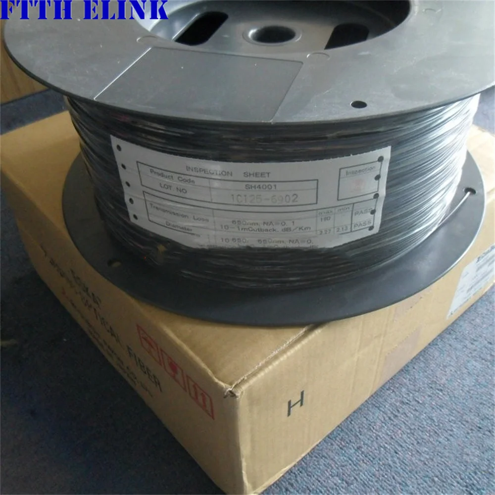 Cable fibra óptica POF 1,0 mm – 10/30/50 m simplex/duplex importada