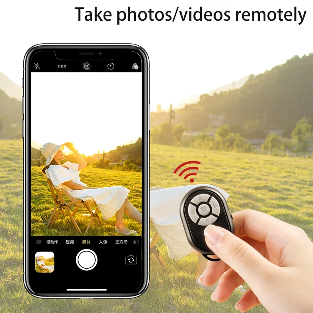 Controlador inalámbrico Bluetooth, Control remoto de Selfie móvil para iPhone, Xiaomi, Redmi, Samsung, Tiktok, Control remoto Universal para teléfono móvil - imagen 4