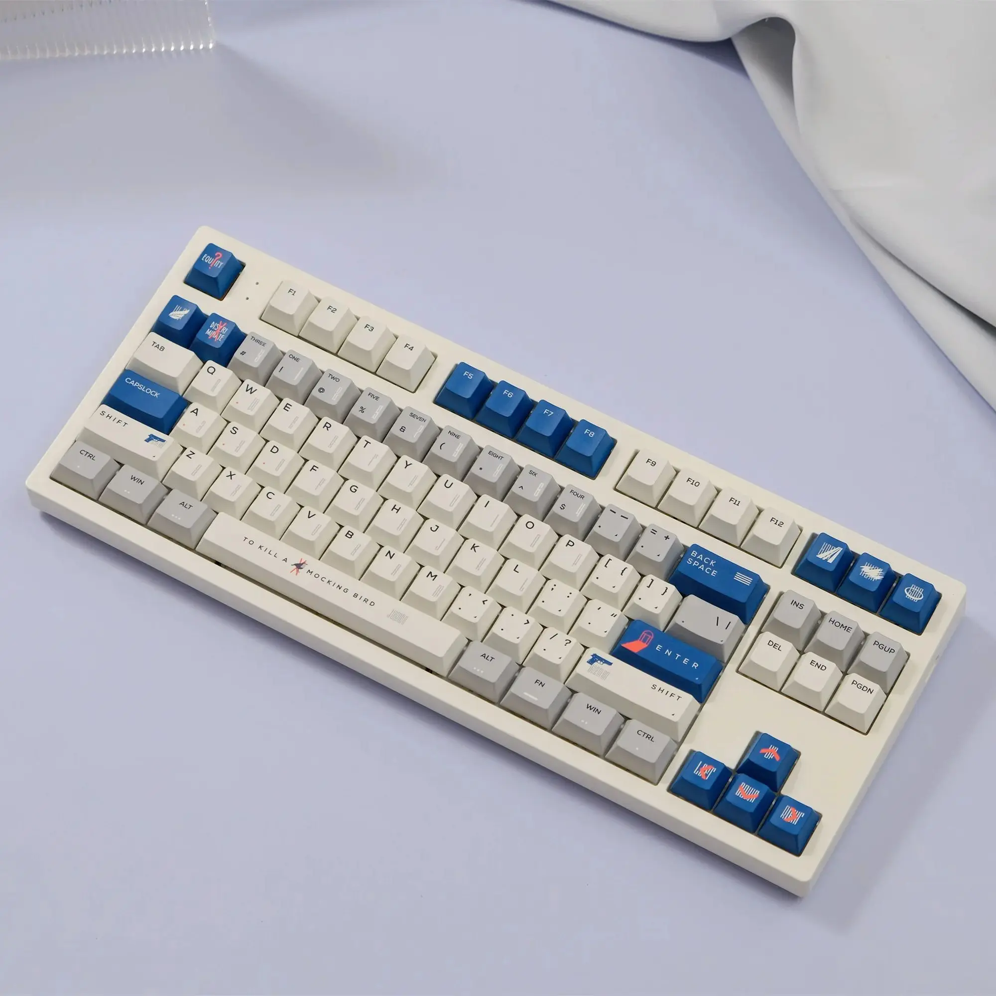 Juego de teclas GMK Bluebird, 151 teclas, Material PBT, perfil Cherry para teclado mecánico MX Switch 61/64/68/75/84/87/96/98/104 - imagen 4