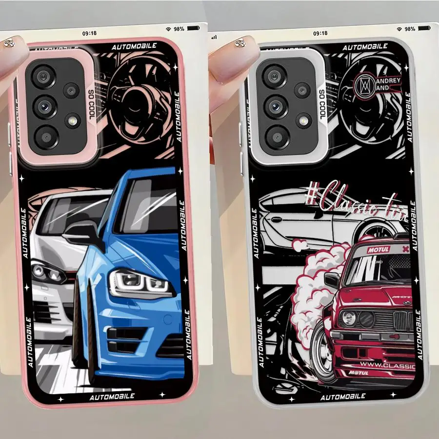 Funda de coches deportivos japoneses para Samsung Galaxy A12 A16 A02 A13 A20s A15 A04e A03 A11 A06 A14 A50 funda trasera para teléfono - imagen 5