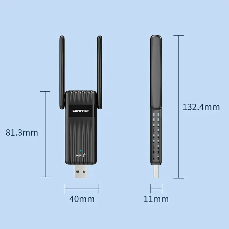 Comfast AX900 Adaptador WiFi 6 USB Dual Band - Bluetooth 5.3 - imagen 2