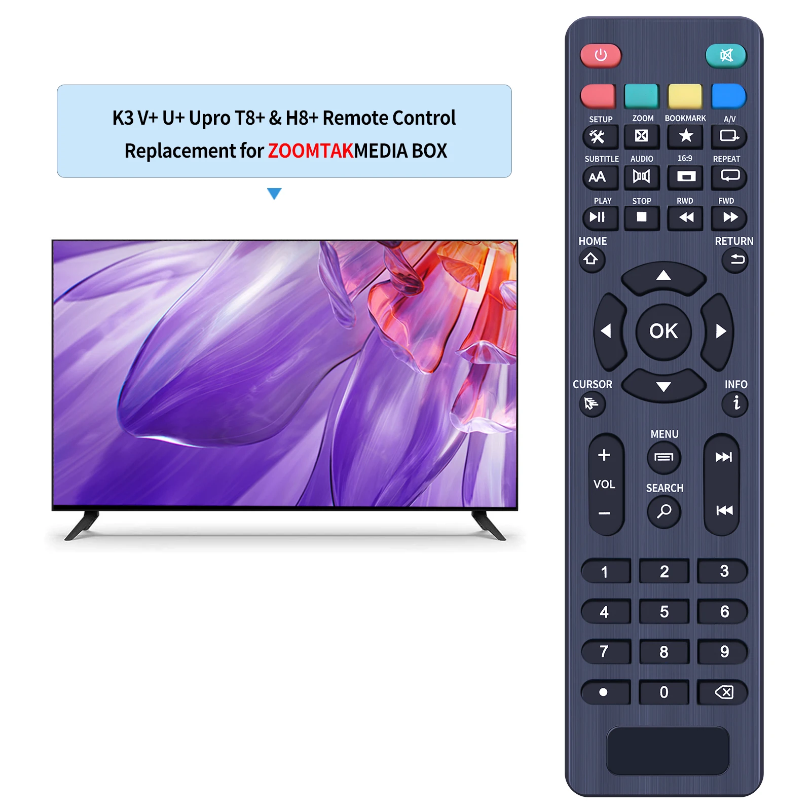 Nuevo para ZOOMTAK MEDIA BOX K3 V + U + Upro T8 + y H8 + Superbox S1, S2 pro, S3 pro Octastream Q1,Elite II, MAX IV,S1,S2 PRO,S3, S5Max - imagen 2