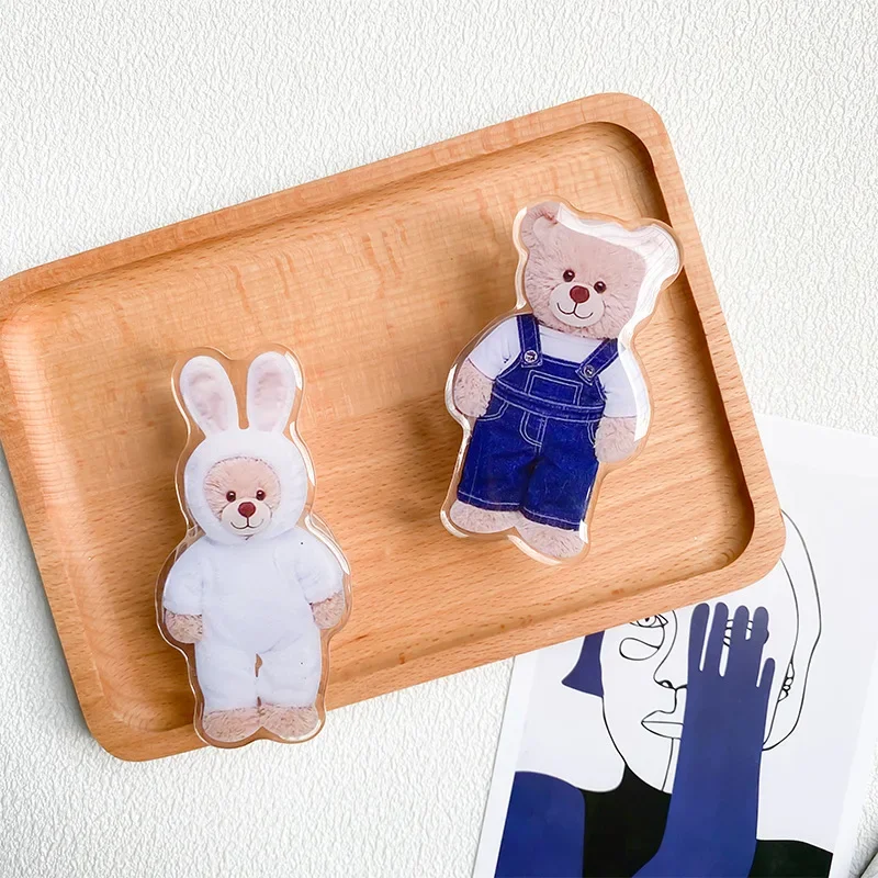 Anillo de dedo plegable con diseño de oso divertido de dibujos animados, soporte para teléfono Griptok para IPhone 15, Samsung, soporte de bolsillo, soporte Tok - imagen 5