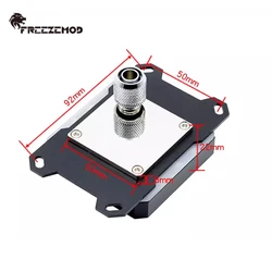 FREEZEMOD Bloque de Agua CPU RGB ARGB AMD AM4/AM5 Metal Acrílico