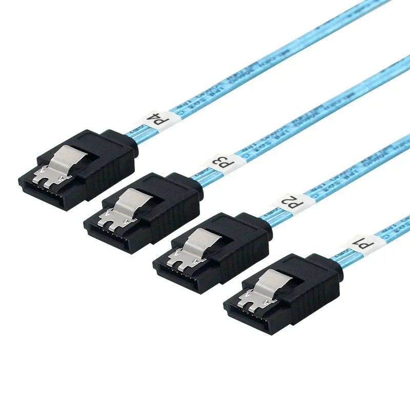 Nuevo Cable para disco duro MINISAS 4 a 4 SATA 6G Cable de datos 4 pares 4Sata Cable SAS a SATA 1M - imagen 3