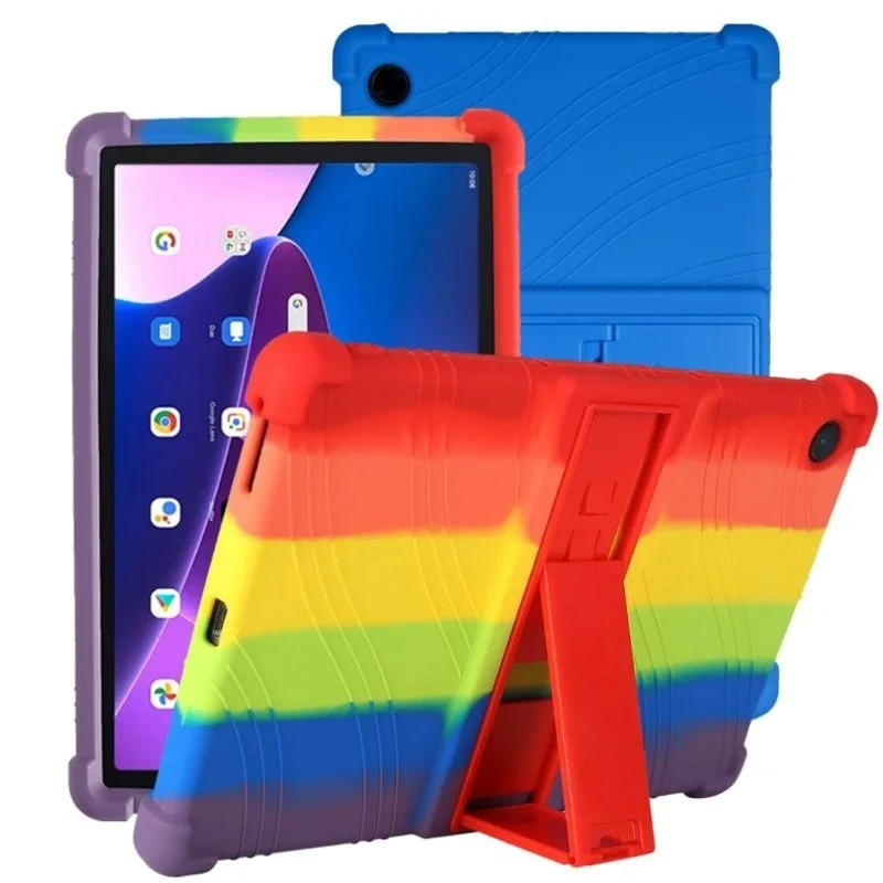 Funda de silicona para Samsung Galaxy Tab A8 2021, cubierta con soporte para tableta, A8 10,5 SM-X200/SM-X205