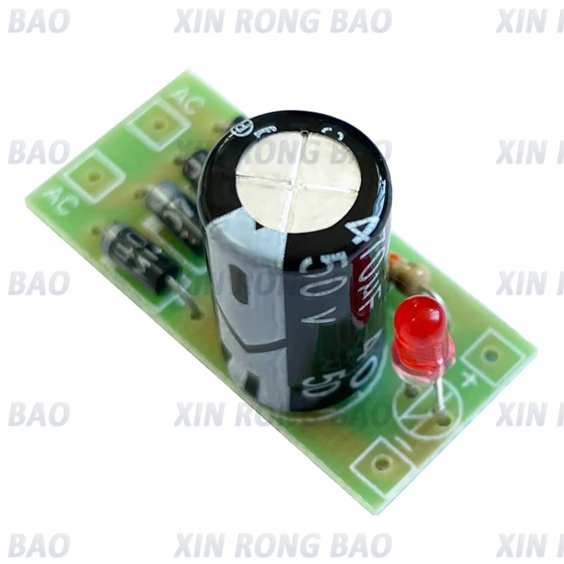 Módulo de conversión de energía de CA a CC, filtro rectificador de puente completo 1N4007, convertidor de CA a CC de 12V 1A, 5 uds. - imagen 2