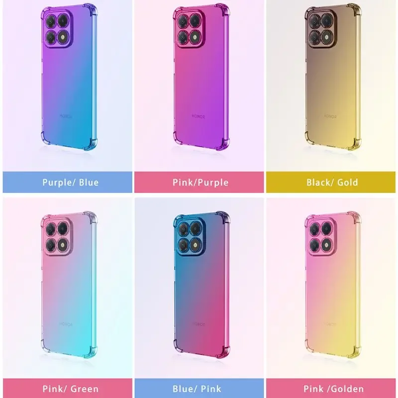 Funda de TPU con gradiente a prueba de golpes para Honor X8c X7c X5b Plus X6b X8b X7b 5G X8a X7a X6a X6 X8 funda protectora Fundas Coque Capa - imagen 2