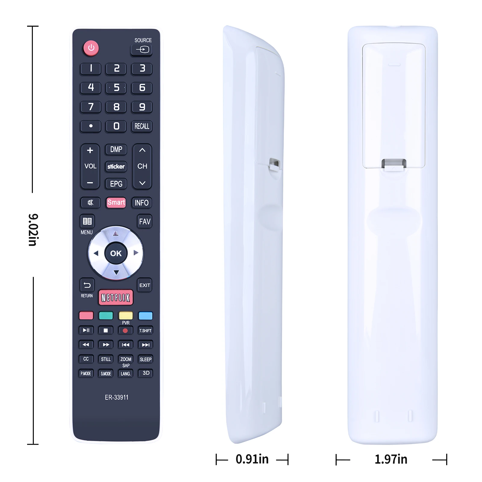 Nuevo Control remoto ER-33911 para Hisense Smart TV ER-33911B ER-33911HS - imagen 5