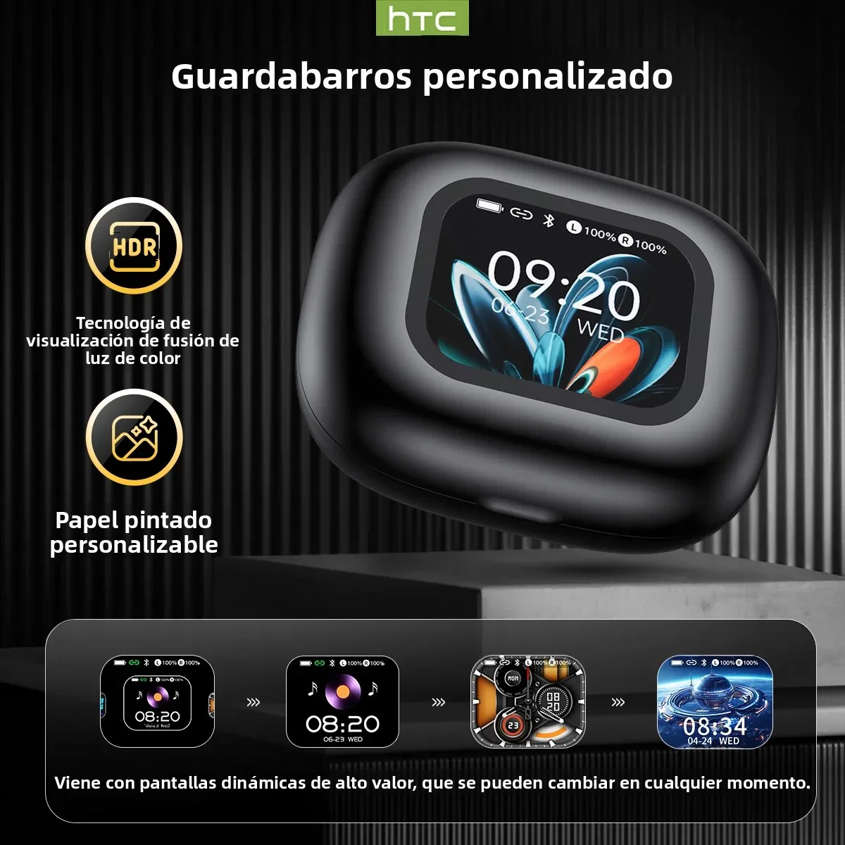 HTC NE27 auriculares Bluetooth AI traducción auriculares OWS deporte pantalla táctil batería Ultra larga duración auriculares inalámbricos - imagen 2