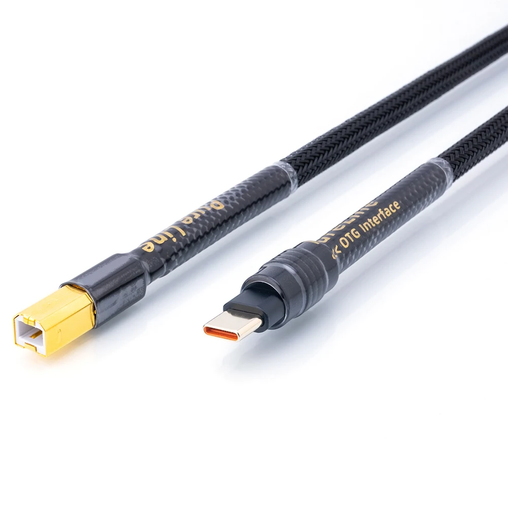 【Pureline】Canare L-4E6S Hifi usb dac OTG cable usb b a cable estéreo typec 6N OFC Cable de audio digital de datos para teléfono móvil dac